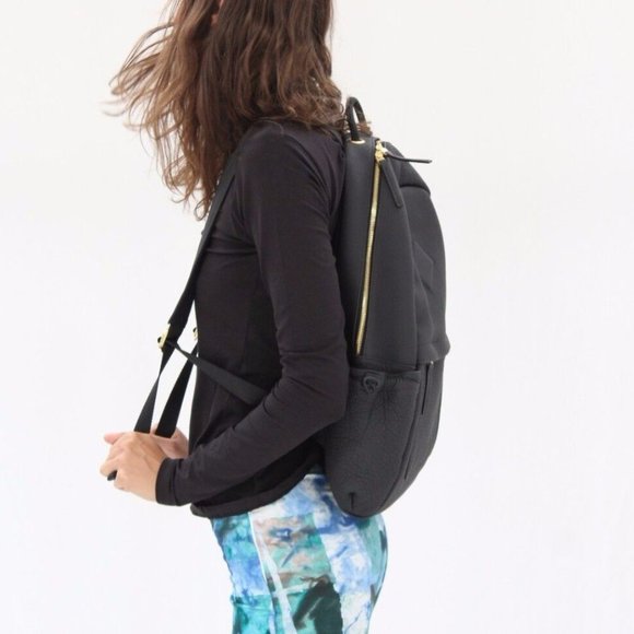 Urban Outfitters AANDD Adam & Davidson Westpack Black Leather Backpack $600 New main image 4